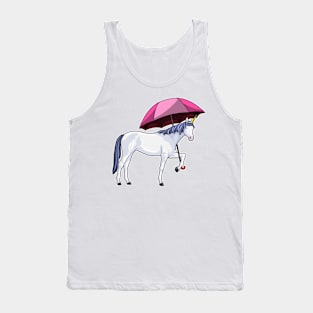 Unicorn with Umbrella Tank Top